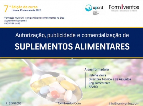 Formiventos | Suplementos Alimentares | 25 de maio 2022 A APARD